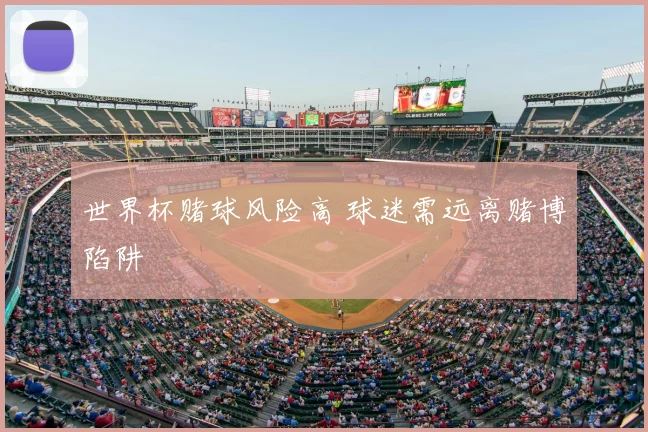 世界杯赌球风险高 球迷需远离赌博陷阱